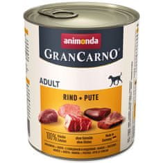 Animonda Konzerva Gran Carno hovězí + krůta 800 g