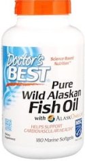 Doctor’s Best Doctor's Best Pure Wild Alaskan Fish Oil With Alaskomega 180 měkkých gelů