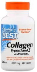 Doctor’s Best Kolagen typu 1 a 3 s vitamínem C 1000Mg 180 tablet Doctor's Best