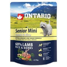 Ontario Senior Mini Lamb & Rice 0.75 kg