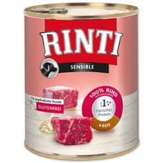 Finnern Konzerva RINTI Sensible hovězí + rýže, 800 g