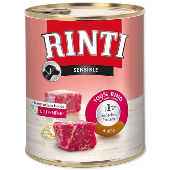 Finnern Konzerva RINTI Sensible hovězí + rýže 800 g