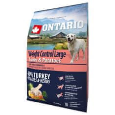 Ontario Dog Large Weight Control Turkey & Potatoes & Herbs 2.25 kg