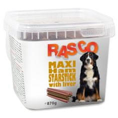RASCO Pochoutka Dog hvězdy šunkové s játry 800 g