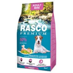 RASCO PREMIUM Granule Adult Mini kuře s rýží 3 kg