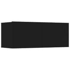 Vidaxl TV skříňky 4 ks černé 80 x 30 x 30 cm kompozitní dřevo
