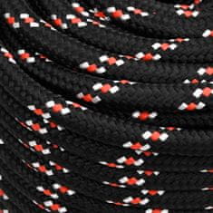 Greatstore Lodní lano černé 16 mm 100 m polypropylen