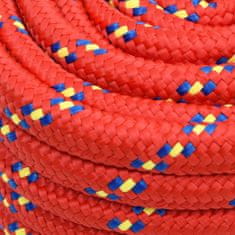 Greatstore Lodní lano červené 20 mm 100 m polypropylen