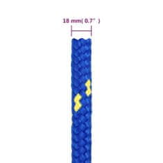 Greatstore Lodní lano modré 18 mm 100 m polypropylen