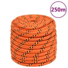 Vidaxl Lodní lano oranžové 16 mm 250 m polypropylen