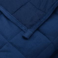 Greatstore Zátěžová deka modrá 122 x 183 cm 5 kg textil