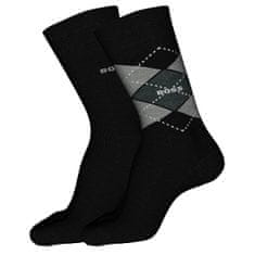 Hugo Boss 2 PACK - pánské ponožky BOSS 50478352-001 (Velikost 39-42)