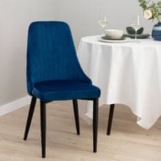 Homla LOUIS Námořnická modrá židle 44x59x88 cm