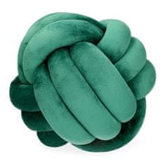 SOLMI NEW Uzlovaný polštář zelený 27 cm