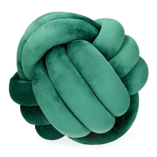 Homla SOLMI NEW Uzlovaný polštář zelený 27 cm