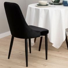 Židle LOUIS černá 44x59x88 cm