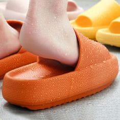 CoZy Pohodlné protiskluzové pantofle 39-40, oranžová
