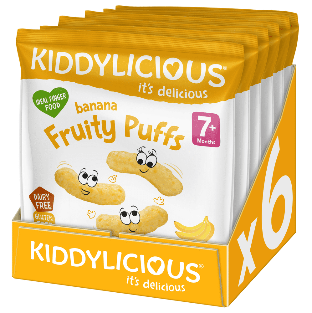 Levně Kiddylicious Ovocné křupky - Banán 6x10g