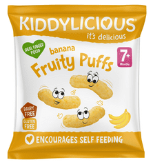 Kiddylicious Ovocné křupky - Banán 6x10g