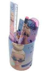 Mattel Kovový stojan na tužky s příslušenstvím