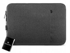 Pouzdro na notebook grafitový 13,3", dámský unisex pánský Pouzdro na notebook, jednokomorový s přední kapsou, prostorný a lehký, 26x36x2,5 , ZG82