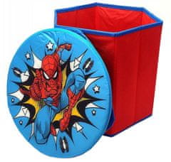 MARVEL Úložný box na hračky s víkem - Spiderman
