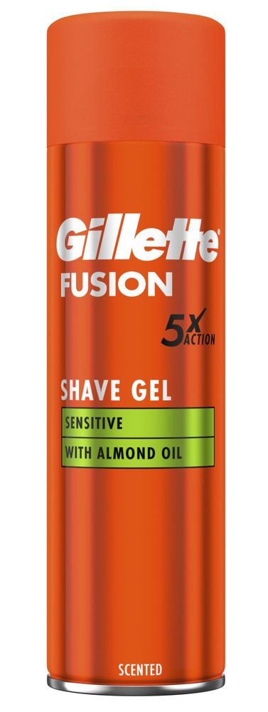 Gillette Fusion Sensitive gel na holení 200 ml