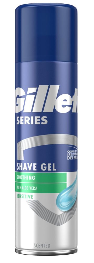 Levně Gillette Series Gel na holení pro citlivou pokožku 200 ml