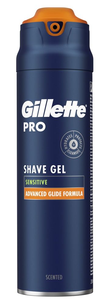 Levně Gillette Pro Gel Na Holení Chladí A Zklidňuje Pokožku 200 ml 