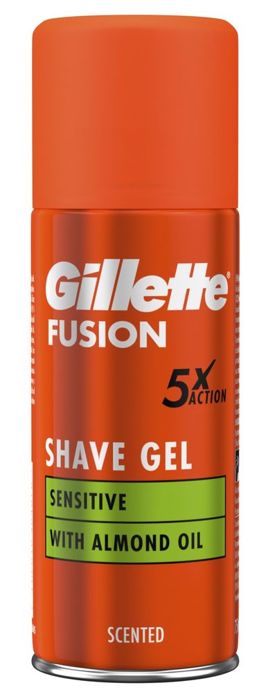 Levně Gillette Fusion5 Ultra Sensitive Pánský Gel Na Holení 75 Ml 