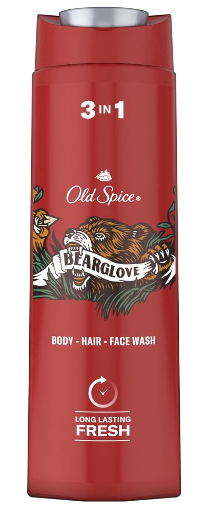 Levně Old Spice Bearglove Sprchový Gel A Šampon Pro Muže 400 ml