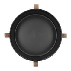 Homla FINCAN Keramická mísa na salát černá 20 cm