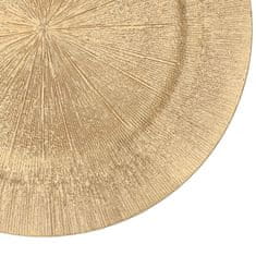 Homla Zlatý dekorativní podnos RAGGI 33 cm