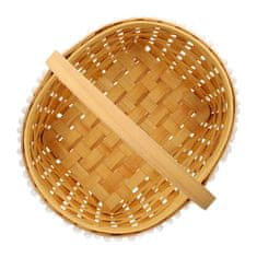 Homla Košík LIV s bambulkami 31x15 cm