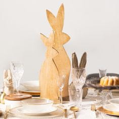 Homla Dekorativní dřevěný králík TOBY 55x20 cm