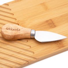 Homla Prkénko BAMBOU s nožem na sýr 38x15cm