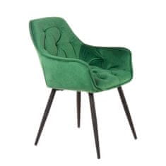Homla Židle CHERRY zelená 57x63x84 cm