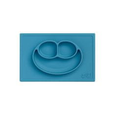 EZPZ Silikonový talíř s podložkou 2W1 Happy Mat Blue modrá