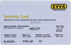 EVVA Bezpečnostní zámková vložka EVVA FPS 41/K51 (40/50) se 3mi klíči a knoflíkem