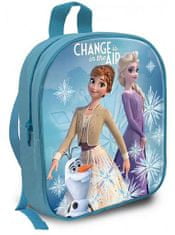 Disney Dětský batoh tyrkysový - Frozen/Elza, Anna a Olaf 