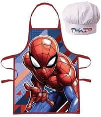 MARVEL Chlapecká kuchařská zástěra s čepicí - Spiderman 