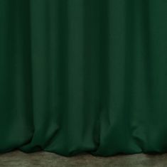 DESIGN 91 Zatemňovací závěs s řasící páskou - Logan, tmavě zelený 135 x 270 cm