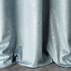 DESIGN 91 Zatemňovací závěs s řasící páskou - Kypr, světle modrý se stříbrným melírem 140 x 270 cm