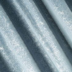 DESIGN 91 Zatemňovací závěs s řasící páskou - Kypr, světle modrý se stříbrným melírem 140 x 270 cm