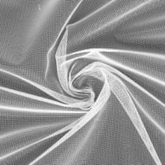 DESIGN 91 Hotová záclona s řasící páskou - Tonia bílá, lesklá, š. 1,4 mx d. 3 m