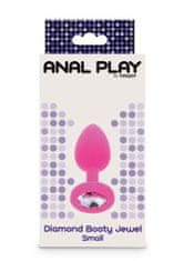 Toyjoy Anální kolík Anal Play Diamond Booty Jewel Small pink