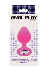 Toyjoy Anální kolík Anal Play Diamond Booty Jewel Medium pink