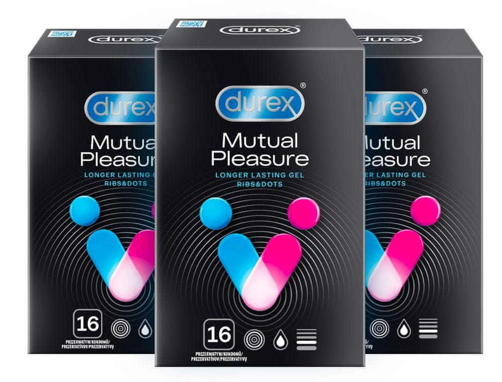 Levně Durex Kondomy Mutual Pleasure 16 ks 2+1