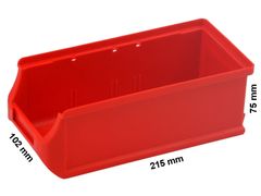 Profiplast Skladovací plastové úložný Box ProfiPlus 2L | Červené
