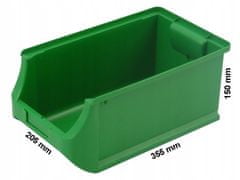 Profiplast Skladovací plastové úložný Box ProfiPlus 4 | Zelená
